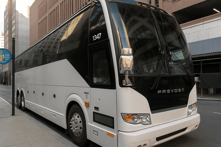 a Meridian Coach Bus Service coach bus