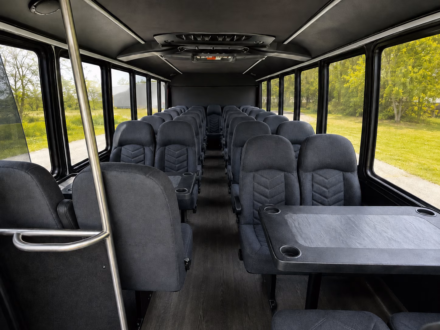 meridian 15 passenger minibus inside