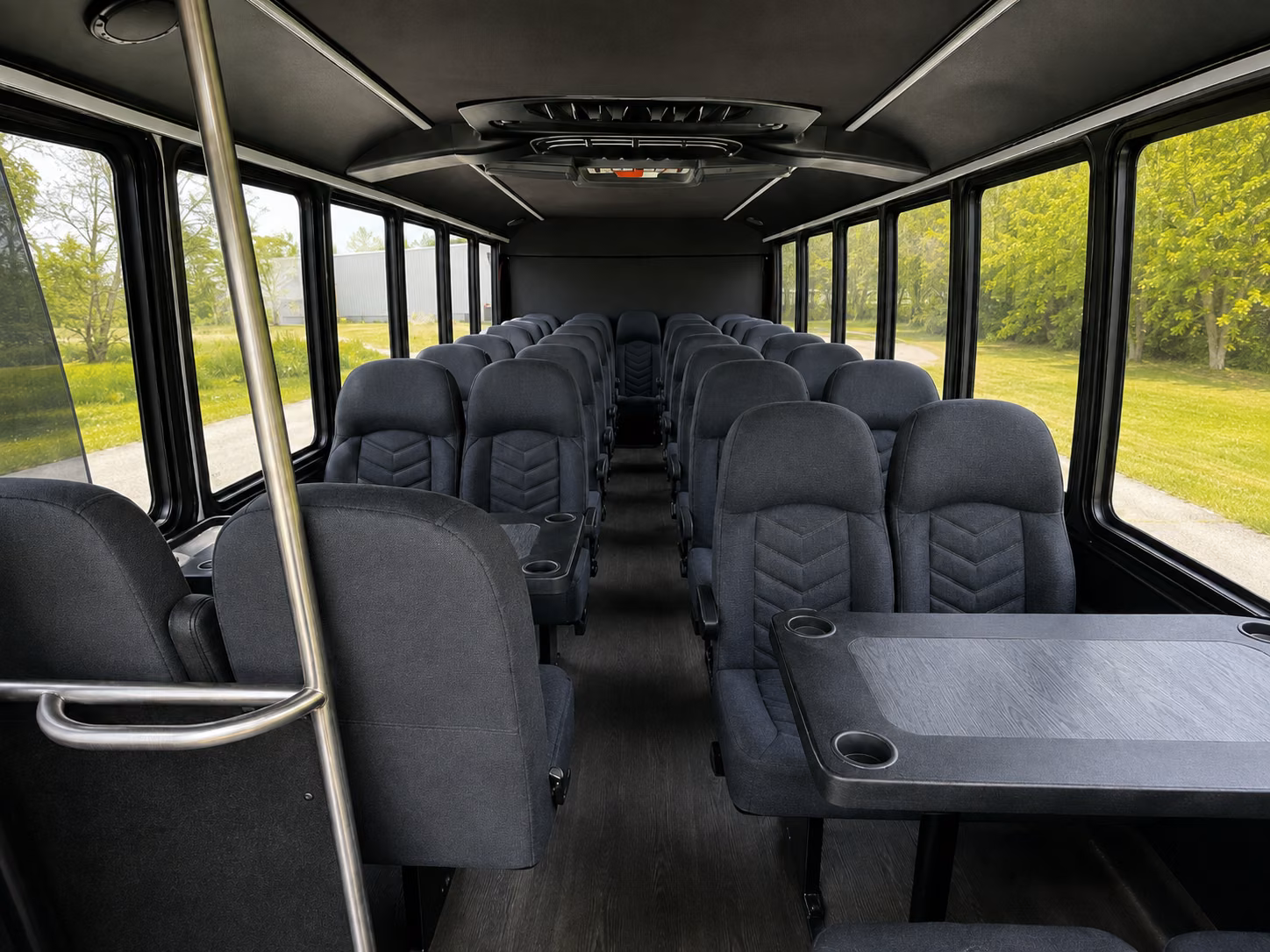 meridian 15 passenger minibus interior