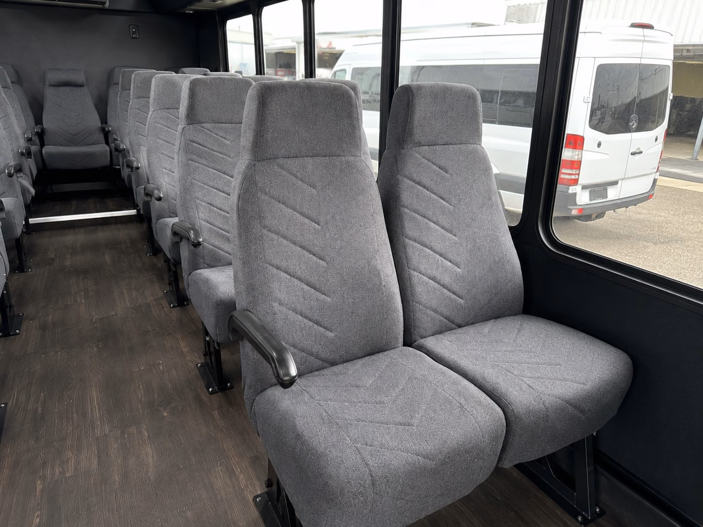 meridian 18 passenger minibus interior