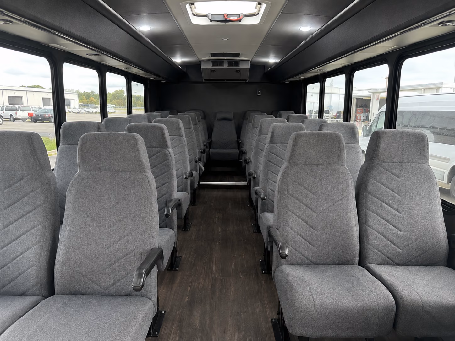 meridian 20 passenger minibus interior