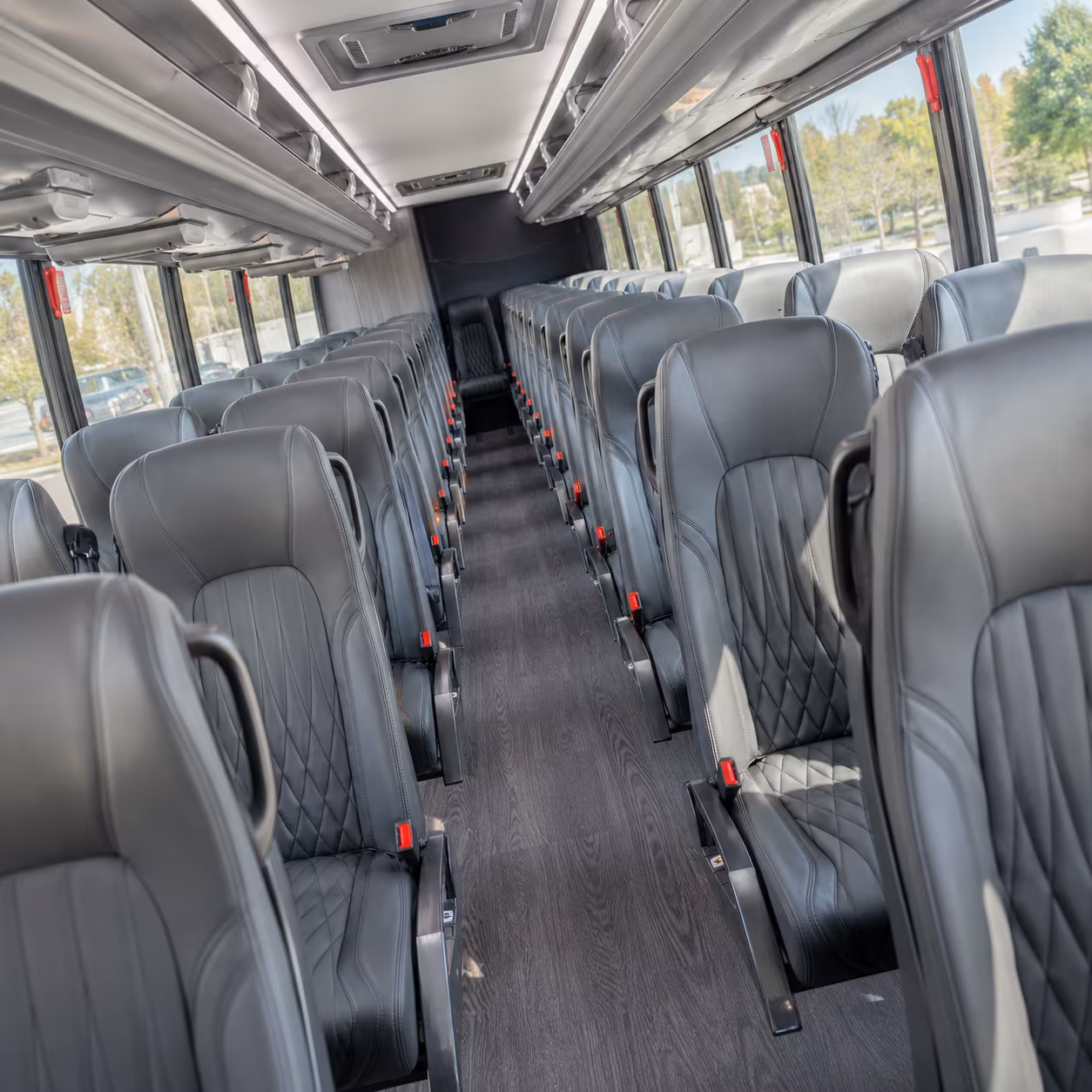 meridian 28 passenger minibus inside