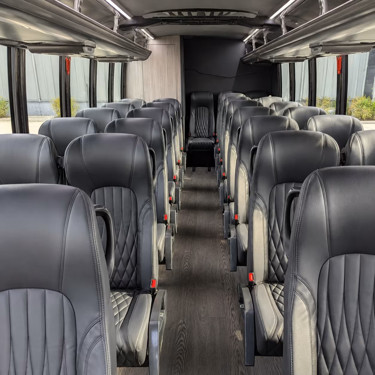 meridian 30 passenger minibus inside