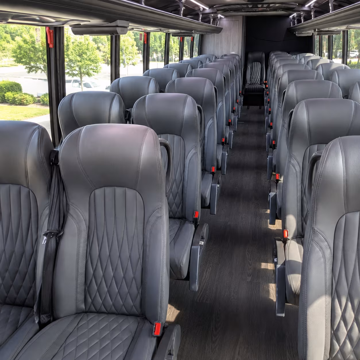 meridian 35 passenger minibus inside