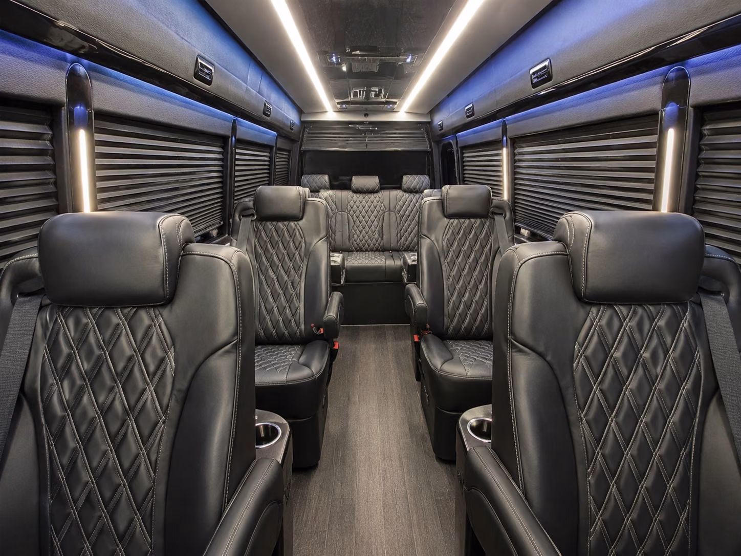meridian sprinter van with driver inside