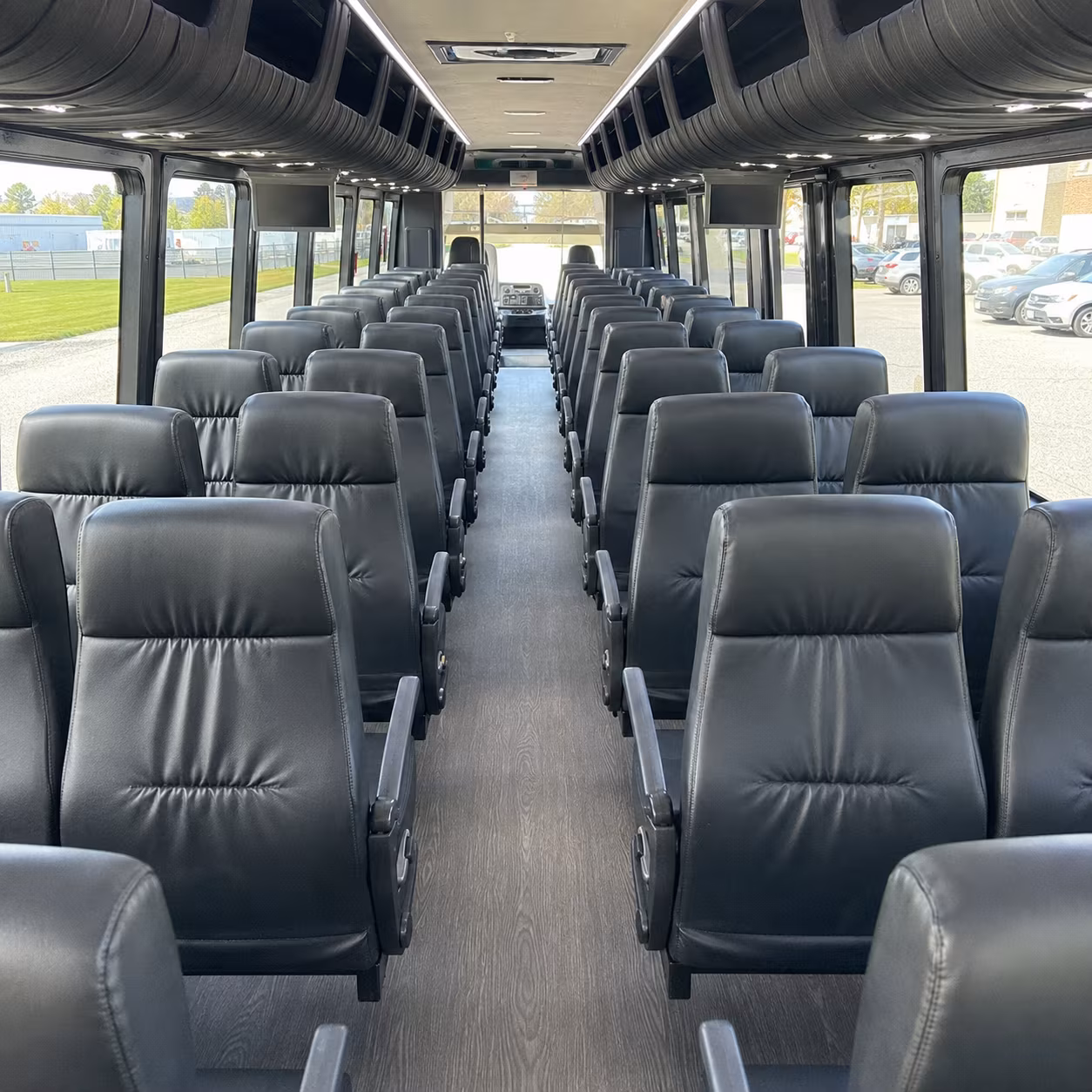 wedding day bridal party bus rentals in meridian
